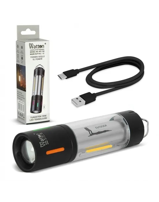 Tg Led Şarjlı Kamp Lambası Ortam Odak Aydınlatma Wt-736