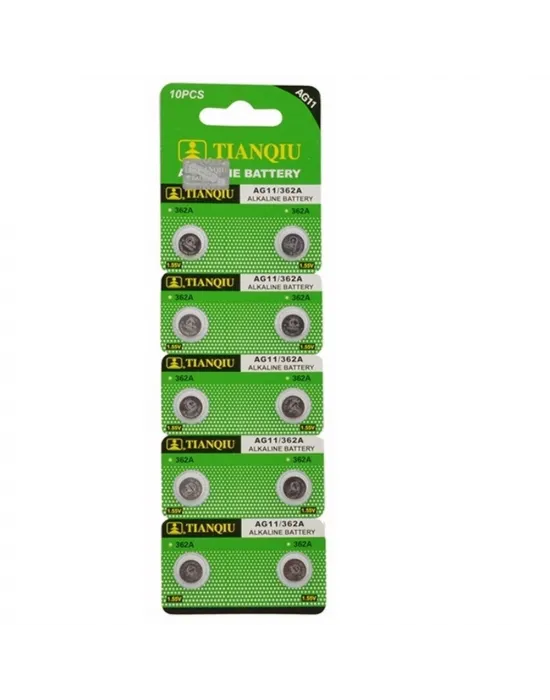TıanQıu Ag11 Lr721/362 Alkalin 10lu Düğme Pil