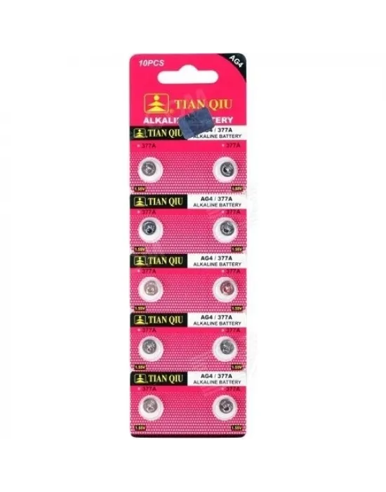 TıanQıu Ag4 Lr626/377 Alkalin 10lu Düğme Pil