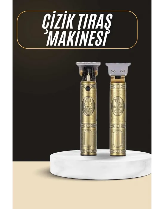 Tıraş Makinesi Şarjlı Çizik Tıraş Paslanmaz Çelik Bıçaklı 4 Taraklı