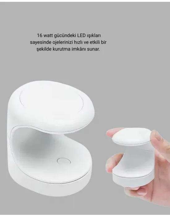 Tırnak Matkabı Ve Led Oje Kurutucu 2’li Profesyonel Bakım Seti