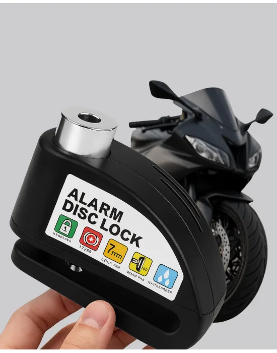 Titreşim Sensörlü Alarm Disk Kilidi Motosiklet Scooter Bisiklet