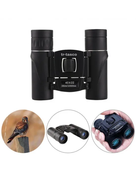 Tr  40x22 Cepte Taşımalı Kauçuk Kaplamalı Mini Dürbün  1000m/36m