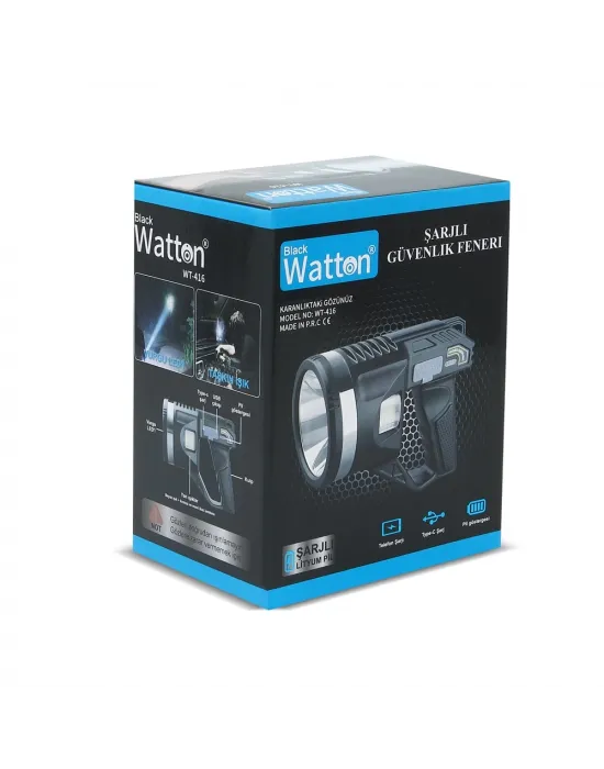 Tripod Şarjlı Güvenlik Feneri  Wt-416