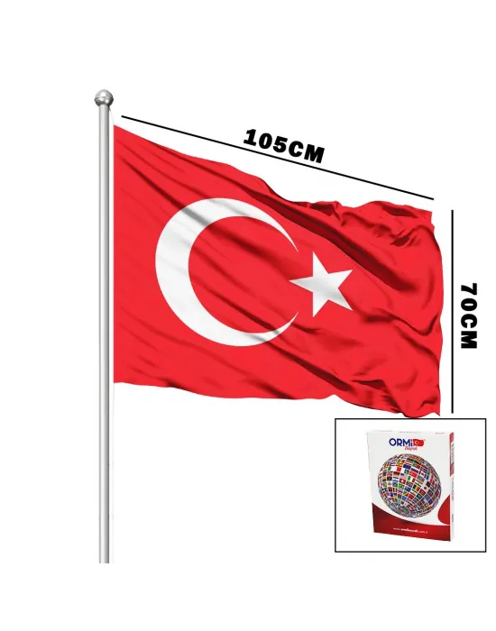 Türk Bayrağı Alpaka Kumaş 70x105cm