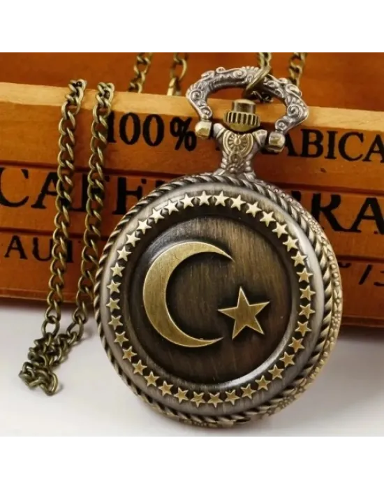 Türk Bayraklı Köstekli Saat