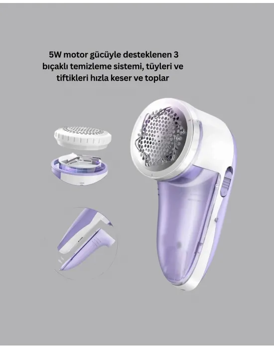 Tüy Ve Tiftik Temizleyici – 3 Bıçaklı, 200ml Kapasiteli