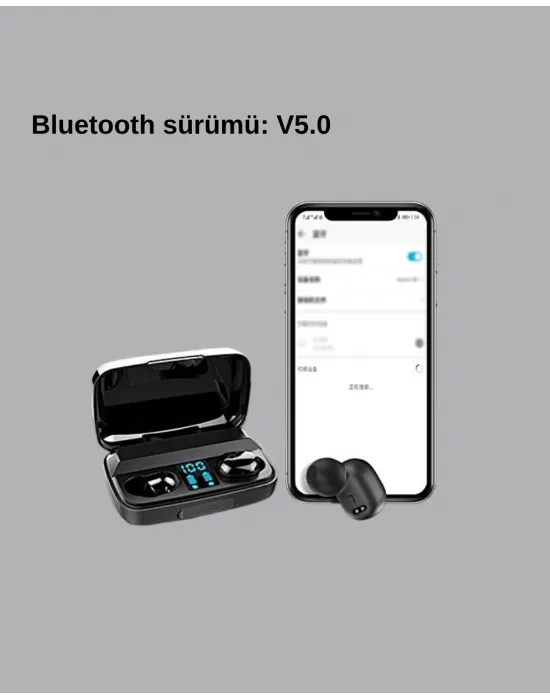 Tws A10s Bluetooth 5.0 Kulaklık – Yüksek Ses Kalitesi, Ergonomik, Uzun Pil Ömürlü