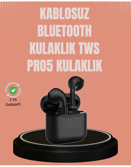 Tws Pro 5 Kulaklık – Uzun Süreli Kullanım İçin Yüksek Batarya Performansı