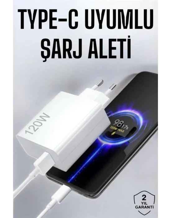 Type-c 120w Şarj Aleti Hızlı Şarj Turbo