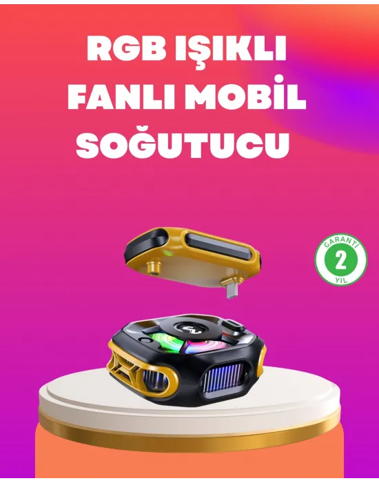 Type-c Girişli Aı Modlu Yüksek Performanslı Telefon Soğutucu