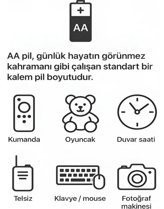 Type-c Şarjlı 2800mwh 1.5v Şarj Edilebilir 2’li Aa5 Kalın Pil - Lityum Iyon Batarya