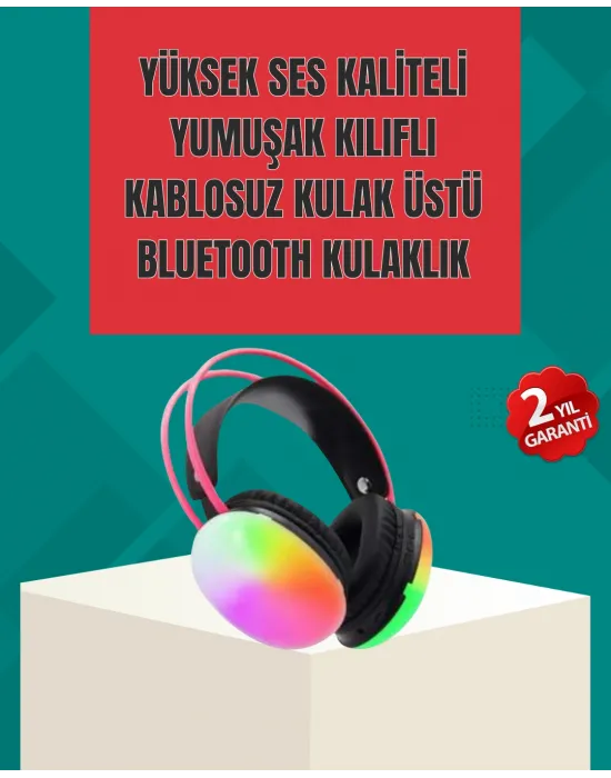 Type-c Şarjlı Rgb Işıklı Bluetooth Oyuncu Kulaklığı