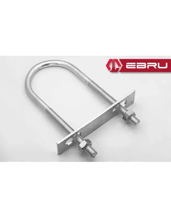 U Civata, Karşılık Demiri + Somunlu - M8x35 - 25 Set
