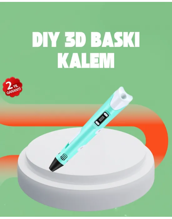 Üç Boyutlu 3d Yazıcı Kalem Abs Ve Pla Uyumlu