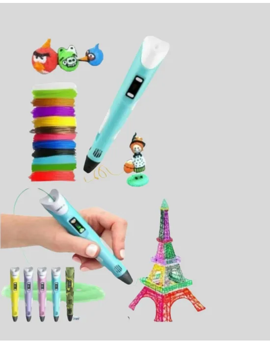Üç Boyutlu 3d Yazıcı Kalem Abs Ve Pla Uyumlu