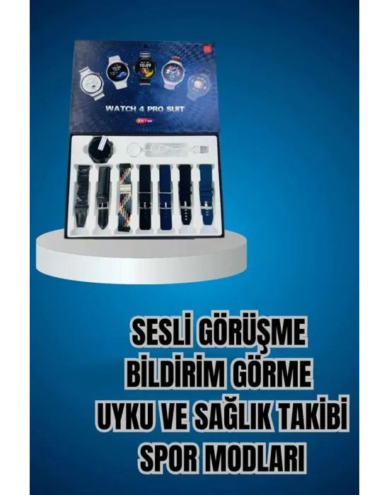 Ucuz Kaliteli Yeni Nesil 7 Kordonlu Akıllı Saat Ve Kablosuz Bluetooth Kulaklık Anc Özelliği