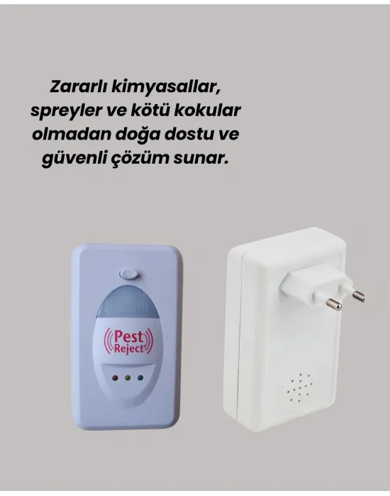 Ultrasonik Haşere Kovucu Cihaz 150 M2 Etki Alanı