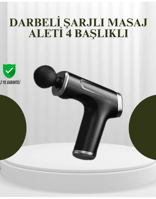 Usb Type-c Şarjlı Taşınabilir Masaj Tabancası