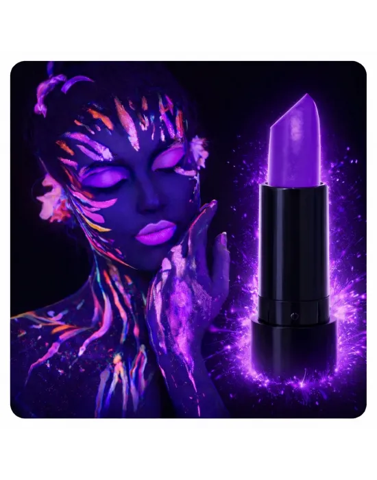 Uv Neon Mor Ruj – Karanlıkta Parlayan Makyaj Boyası