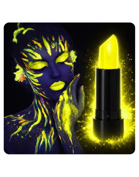 Uv Neon Sarı Ruj – Karanlıkta Parlayan Makyaj Boyası