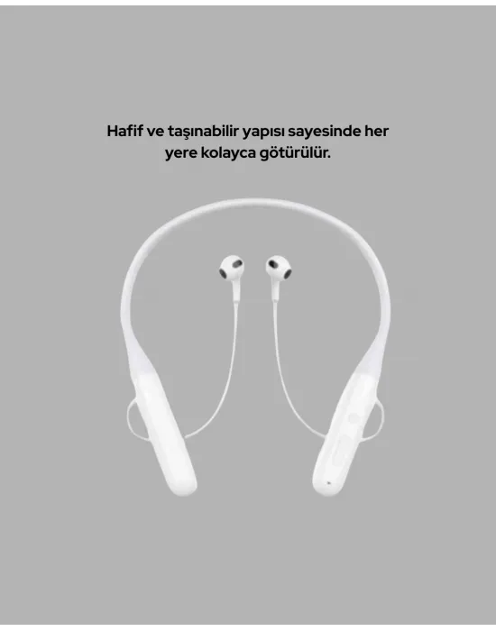 Uzun Süre Dayanıklı Manyetik Başlıklı Bluetooth Kulaklık