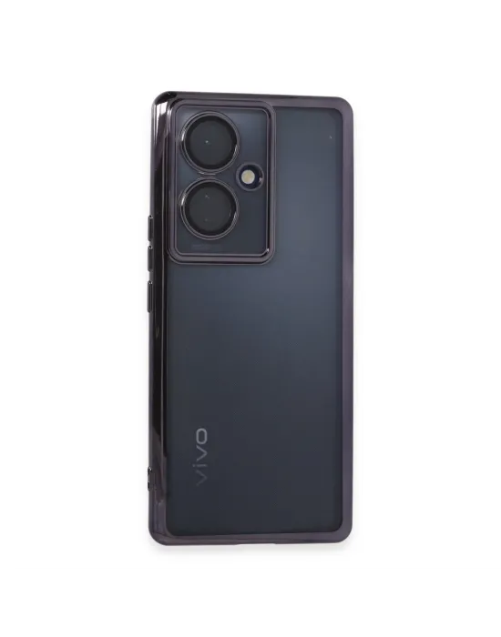 Vivo V29 Lite Kılıf Razer Lensli Silikon - Mor