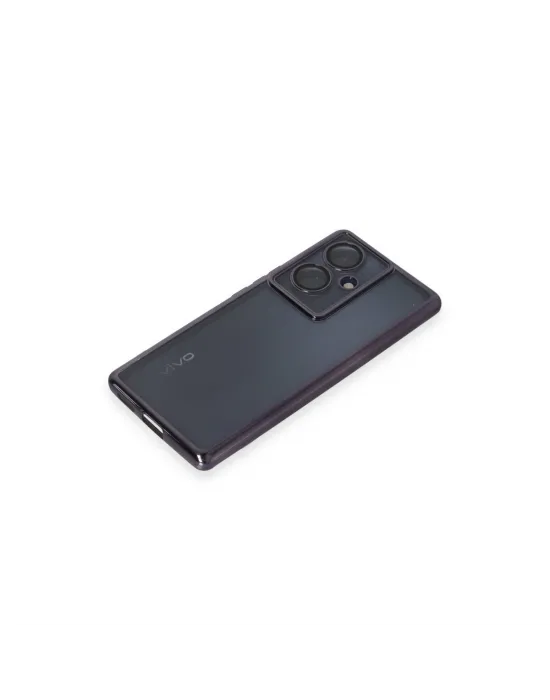 Vivo V29 Lite Kılıf Razer Lensli Silikon - Mor
