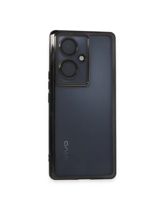 Vivo V29 Lite Kılıf Razer Lensli Silikon - Siyah