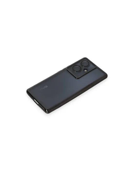 Vivo V29 Lite Kılıf Razer Lensli Silikon - Siyah
