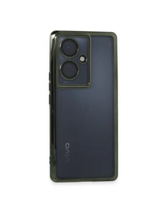 Vivo V29 Lite Kılıf Razer Lensli Silikon - Yeşil