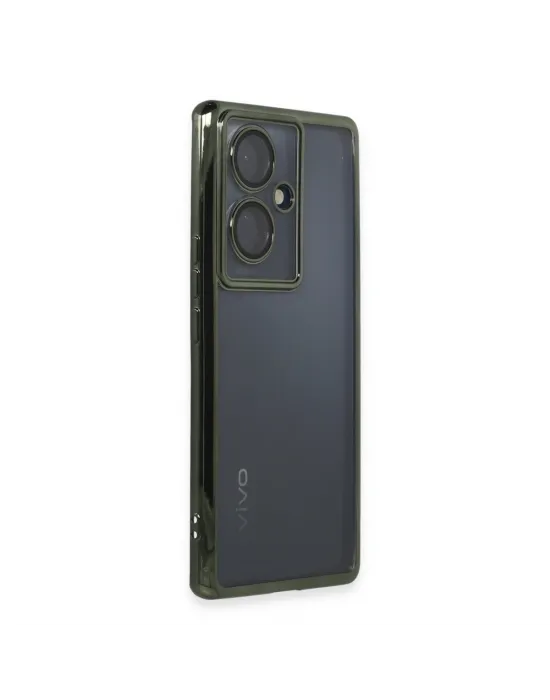 Vivo V29 Lite Kılıf Razer Lensli Silikon - Yeşil