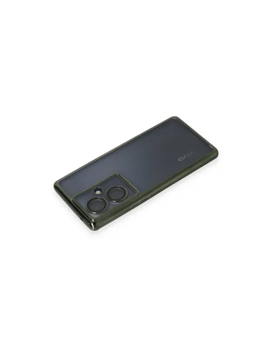 Vivo V29 Lite Kılıf Razer Lensli Silikon - Yeşil