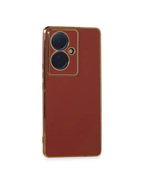 Vivo V29 Lite Kılıf Volet Silikon - Kırmızı