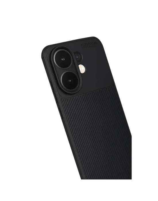 Vivo V60 5g Auto Focus Karbon Kapak - Siyah