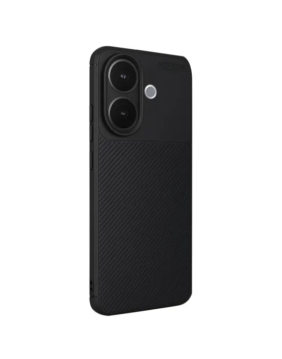 Vivo V60 Lite Auto Focus Karbon Kapak - Siyah