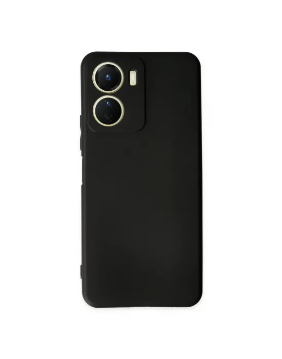Vivo Y16 Kılıf First Silikon - Siyah