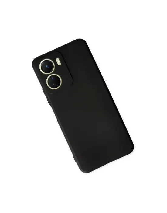 Vivo Y16 Kılıf First Silikon - Siyah