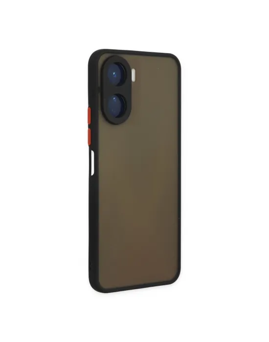 Vivo Y16 Kılıf Montreal Silikon Kapak - Siyah