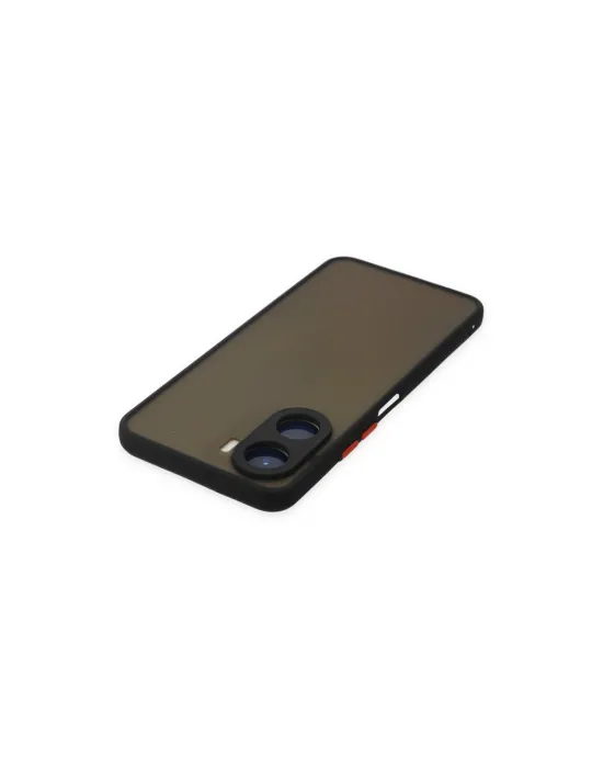 Vivo Y16 Kılıf Montreal Silikon Kapak - Siyah