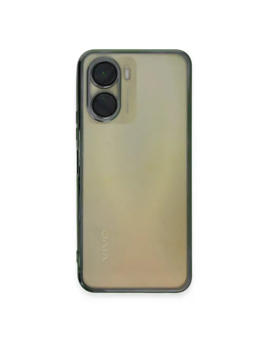 Vivo Y16 Kılıf Razer Lensli Silikon - Yeşil