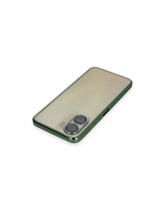 Vivo Y16 Kılıf Razer Lensli Silikon - Yeşil