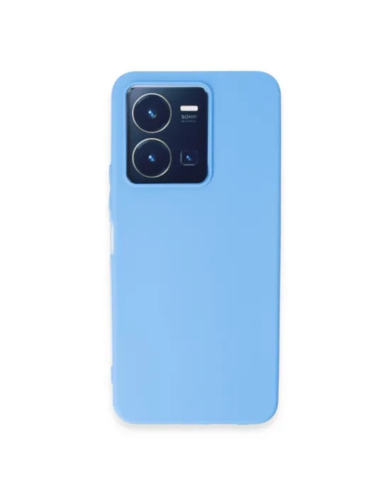 Vivo Y35 Kılıf First Silikon - Mavi