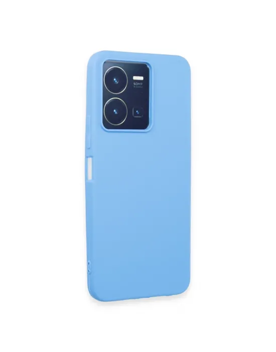 Vivo Y35 Kılıf First Silikon - Mavi