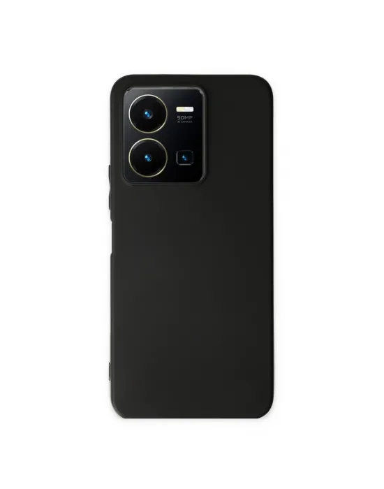 Vivo Y35 Kılıf First Silikon - Siyah