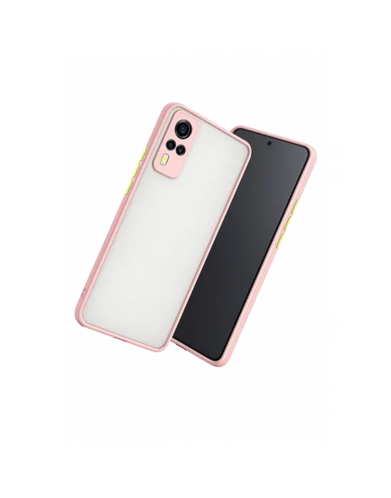 Vivo Y53s Kılıf Montreal Silikon Kapak - Pembe