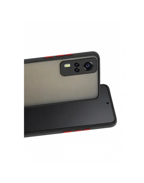Vivo Y53s Kılıf Montreal Silikon Kapak - Siyah