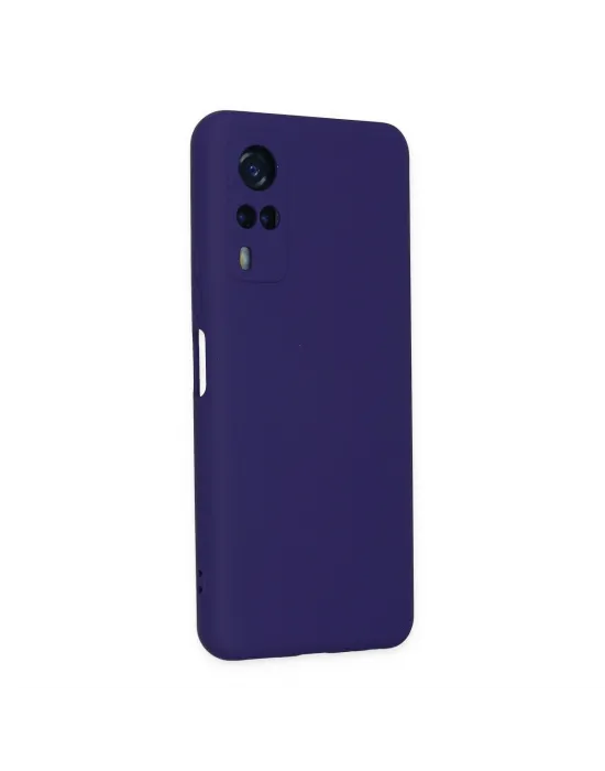 Vivo Y53s Kılıf Nano İçi Kadife Silikon - Mor