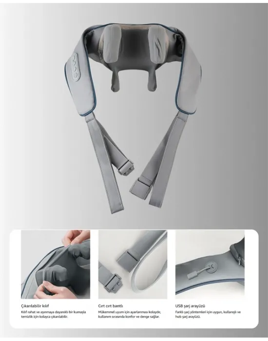 Vnb-01 U Tipi Ergonomik Boyun Masaj Cihazı