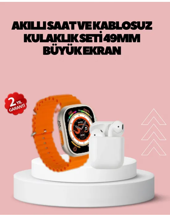 Watch 9 Max Akıllı Saat 45 Mm Geniş Ekran Kulaklık Seti